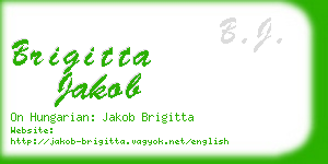 brigitta jakob business card